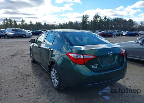 2015 Toyota Corolla Le from USA, damaged, VIN 2T1BURHE3FC431416